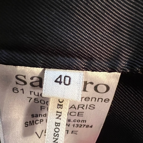 Women’s Sandro Black Blazer Size 40 - Picture 5 of 7
